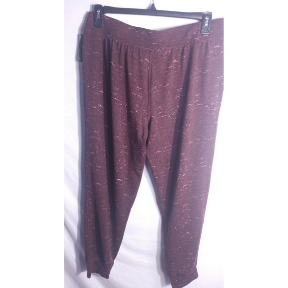 ^ Ideology Women's Large NWT Heather Red Wine Jogger Athletic Sweatpants - Picture 2 of 4